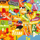 KC Cubs 8x10 USA United States Map Toy Car Road Rug – Educational Play Mat Carpet for Kids, Toddlers, Nursery, Classroom, Playroom, Baby Daycare by TinyTreasures Baby Boutique