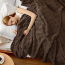 Bedsure GentleSoft Blankets Queen Size for Bed - Super Soft Cozy Blanket for Women Men Girls, Large Fuzzy Fleece Throw for Bedroom Decor, Dark Brown, 90x90 Inches by CozyNest Decor