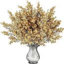 Sggvecsy 15 Pcs Babys Breath Artificial Flowers Gypsophila Bouquets Bulk Real Touch Fake Silk Flowers for Home Wedding DIY Floral Arrangement Kitchen Table Centerpiece Christmas Decoration (Gold) by CozyNest Decor