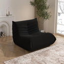 Bean Bag Chair, Memory Foam Bean Bag Sofa Large Bean Bag Chair for Adults, Bean Bag Chairs for Teens with High Density Comfortable Foam, Bean Bag for Living Room, Bedroom (Black) by CozyNest Decor