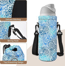 AUPET Water Bottle Bag Carrier,24oz/32oz Insulated Neoprene bottle Sling Holder Case Pouch Cover for 1000ML/750ML Bottles with Shoulder Strap for walking by TinyTreasures Baby Boutique