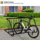 10 Holders Commercial Grid Bike Racks, 60" Length Outdoor Bike Rack, Powder Coated Steel Floor Bike Rack for Garages, Stores, Schools & Universities by GreenHaven Gardens