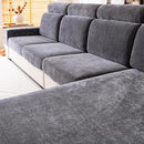 Chenille Sofa Armrest Covers, Soft Stretch Non-Slip Couch Arm Covers for Sofa, Chair or L Shaped Sectional, Furniture Protector (2 Pieces, Dark Grey) by CozyNest Decor
