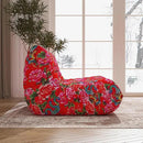 Bean Bag Chair, Loveseat Fireside Chair Bean Bag Sofa Large Bean Bag Chair for Adults, 2 Seater Bean Bag Chairs for Teens with High Density Comfortable Foam, Bean Bag for Living Room, Bedroom (Flower) by CozyNest Decor