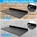 RedCall Heavy-Duty Wall Shelf, 2 Pack Garage Shelf, 23.5" x 12" Large Wall Mounted Shelves for Garage, Laundry Room, Closet, Holds Up to 75 Lbs by CozyNest Decor