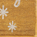 Gertmenian Disney Mouse Doormat Rug Retro Front Door Coir Mat Welcome Home Indoor Outdoor Entryway Carpet, 2-Pack 20x34, Mickey Happy Holidays/Snowflakes by CozyNest Decor