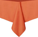 sancua Rectangle Tablecloth - 60 x 84 Inch - Stain and Wrinkle Resistant Washable Polyester Table Cloth, Decorative Fabric Table Cover for Dining Tables, Buffet Parties and Camping, Orange by CozyNest Decor