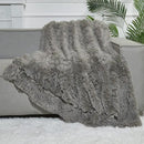 GONAAP Fuzzy Faux Fur Throw Blanket Twin Size Light Grey Super Soft Cozy Plush Fuzzy Shaggy Blanket for Couch Sofa Bed (Light Grey, Twin(60"x80")) by CozyNest Decor