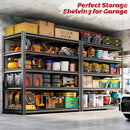 48"W Garage Shelving, 3050LBS Storage Shelves heavy duty, 5 Tier Metal Shelving Unit Adjustable Garage Shelves Heavy Duty Shelving for Warehouse,Commercial, Kitchen, 48" W × 24" D × 72" H, Black，2PCS by GreenHaven Gardens