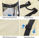 BALEINE 150L Laundry Bag Backpack, 900D Oxford Fabric Large Travel Laundry Bags with Shoulder Straps and 2 Mesh Pockets for College Dorm, Apartment, Laundromat (Beige, 150L) by TinyTreasures Baby Boutique