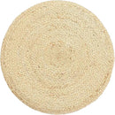 REDEARTH · Cylindrical Pouf Foot Stool Ottoman - Jute Braided Pouffe Poof Accent Sitting Footrest for Living Room, Bedroom, Nursery, Patio, Lounge & Other Rooms (Natural Gray, 18"x18"x14") by CozyNest Decor
