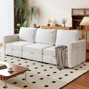 mestyl Modular Sectional Sofa Convertible Sofa Couch Set with Storage for Living Room, Modern 3 Seater Modular Sectional Couch (Beige) by CozyNest Decor