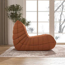 Bean Bag Chair, Fireside Chair Bean Bag Sofa Large Bean Bag Chair for Adults, Bean Bag Chairs for Teens with High Density Comfortable Foam, Memory Foam Bean Bag for Living Room, Bedroom (Orange) by CozyNest Decor