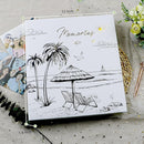 Holoary Travel Photo Album 4x6 500 Photos, Five Pictures Per Page, Large Beach and Vacation Album, Printed Book Cover Travel Design for Honeymoon Memories by TinyTreasures Baby Boutique
