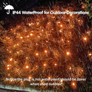 HISHINY Halloween Lights Outdoor,100LED 5ftx5ft Orange Net Lights with Connectable, Waterproof,UL Certified and Durable Green Wire Design for Bushes,Shrubs,Halloween Decorations Outdoor by GreenHaven Gardens