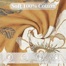 Boho Throw Blanket for Bed - 100% Pure Cotton Ultra Soft Rustic Quilt - Farmhouse Decor Bed Blankets, All Season Rustic Throw for Sofa Couch Chair(80''x 90'', Flower Branch 2) by CozyNest Decor