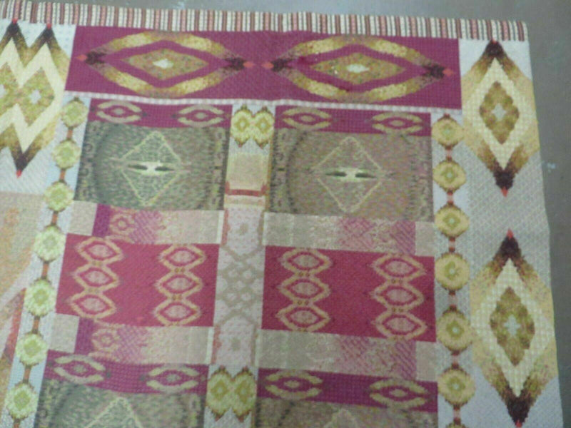 7' X 10' Michaelian & Kohlberg Handmade Aubusson Design Needlepoint Rug Rare