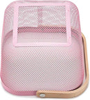 Metal Mesh Steel Basket, Storage Organizer Basket Multi-functional Hanging Kitchen Baskets Fruit Basket Bin with Bamboo Handle for Kitchen Bathroom Picnic Shopping Decor Cabinet Home, Pink by GreenHaven Gardens