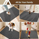 COSY HOMEER-Door-Mat 36"x60" Non Slip Absorbent Entryway Rugs Dirt Trapper Doormats Washable Entrance Mats Low Pile Welcome Floor Mat for Front Back Door and Entry Mats,Dark Grey by CozyNest Decor