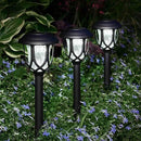 10 Pack Solar Lights Outdoor Decorative, Solar Pathway Lights Outdoor, Solar Powered Garden Yard Lights for Walkway Sidewalk Driveway. (Black, Cool White) by GreenHaven Gardens