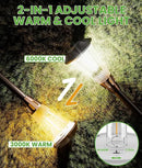Bright Solar Pathway Lights Outdoor 8 Pack, 2-in-1 Warm&Cool Solar Lights Outdoor, Pathway Landscape Lighting Waterproof IP65, Auto On/Off Outdoor Light for Lawn Patio Walkway Garden Landscape by GreenHaven Gardens