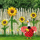 Spring Ladybug Goose Outfit Lawn Porch Goose Clothes with Ladybug Wings Sunflower Goose Outfit for 23" Goose Spring Valentine's Day Outdoor Patio Yard Lawn Art Decoration by GreenHaven Gardens