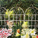 Metal Garden Trellis Rustproof Trellis for Climbing Plants Outdoor Flower Support Butterfly Deco (Cream White-4 Pack, 71"x19.7") by GreenHaven Gardens