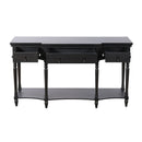 Retro Console Table With 3 Soft Close Drawers by HouseOfZazla
