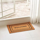 KANKUN Coco Coir Door Mat with Heavy Duty Backing, Welcome Doormat (17" x 30"), Doormat Entrance (Welcome Double) by CozyNest Decor