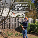 Husqvarna DP110 Pole Saw Attachment, 10-Inch FLXi Compatible Electric Pole Saw Attachment, Hook and Harness Included for Easy Storage and Additional Support by GreenHaven Gardens