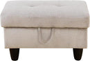 Ottoman Rectangular Storage Ottoman Bench, Footrest Stool Footstool with Lid for Living Room, Bedroom, Entryway, Brown, 28.5"x19"x17.5" by CozyNest Decor