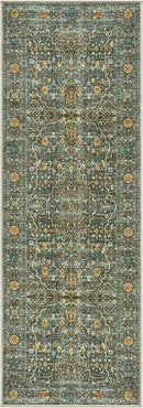 Keen Home Design 2x12 Rug - Machine Washable Runner Rug with Non-Slip Backing, Ideal for Hallway, Entryway, Kitchen, Laundry Room - Vintage, Easy Clean, Durable, Low Pile - (2'6" x 12') by CozyNest Decor
