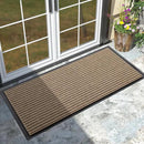 Yimobra Front Door Mat Outdoor Indoor Entrance, 100% Waterproof All-Season All Weather Doormat, Welcome Matt Outside Entry, Non Slip, Low Profile, Heavy Duty Patio Porch Floor Mats,47 x 24,Khaki by CozyNest Decor