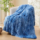 GONAAP Fuzzy Faux Fur Throw Blanket Twin Size Indigo Super Soft Cozy Plush Fuzzy Shaggy Blanket for Couch Sofa Bed (Indigo, Twin(60"x80")) by CozyNest Decor