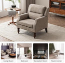 Kidol & Shellder Light Brown Oversized Accent Chair for Living Room Set of 2 Modern Reading Chair with Back Upholstered Comfy Single Sofa Chair for Bedroom Lounge Side Corner Boucle Fabric Armchair by CozyNest Decor