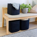 NaturalCozy Storage Cubes 11 Inch Cotton Rope Woven Baskets for Organizing, 3-Pack | Cube Storage Bin | Square Storage Baskets for Shelves Organizer, Classroom, Kids Toy Bins, Closet, Baby Nursery by TinyTreasures Baby Boutique