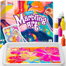 Klever Kits Marbling Paint for Kids, Metallic Gold Water Marble Paint Art, Arts and Crafts for Girls & Boys 6-12 Years Old, Craft Kits, Birthday Gifts Ideas Activities Toys by TinyTreasures Baby Boutique