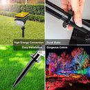 T-SUNUS Christmas Solar Spot Lights Outdoor Color Changing 4 Pack, IP65 Waterproof Solar Landscape Spotlights Garden Pond Lights, 2-in-1 RGB Lighting for Yard Pathway Driveway Walkway Tree Halloween by GreenHaven Gardens