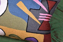 Lumbar Kandinsky Abstract Pillow Cover - Soul Modern Chair Pillowcase Abstract Couch Cushion Contemporary Pillowsham Farmhouse Sofa Handmade Wool Size 14x20 by CozyNest Decor