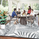 HiiARug Outdoor Reversible Plastic Straw Rug, 9'x12', Cool Gray, Large Patio Mat for RV, Backyard, Deck, Picnic, Beach, Trailer, Camping by GreenHaven Gardens