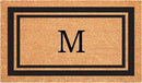 Calloway Mills 152963048M Black Border 30" x 48" Monogram Doormat Letter (M) by CozyNest Decor