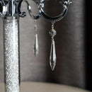20Pcs Chandelier Icicle Crystal Prisms with Bead Crystals Lighting Lamp Replacement Parts (63mm, Clear) by GreenHaven Gardens