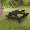 highwood Hometown Picnic Table, 6 Foot, Black by GreenHaven Gardens