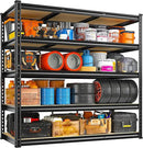 REIBII 48" W Garage Shelving Heavy Duty, 3000LBS Storage Shelves, 5-Tier Adjustable Metal Shelving, Garage Shelves Sturdy Industrial Shelf, Easy Assemble, 72" H x 48" W x 18" D by CozyNest Decor
