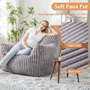 Giant Bean Bag Chairs for Adults with Filling Plush Fluffy Bean Bag Chairs for Teens with Armrests Comfy BeanBag Lazy Couch Sofa Chair for Bedroom Living Room Reading by CozyNest Decor