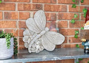 NAT & Jules Animal Character Shaped Dimensional Indoor Outdoor 11 inch Cast Resin Decorative Garden Stepping Stone, Patio, Walkway Sculpture Yard Art, Stone Grey Dragonfly by CozyNest Decor