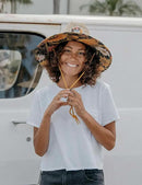 Straw Hat for Men & Women | Lifeguard Hat, Beach Hat & Sun Hat | UPF 50+ Wide Brim for Sun Protection | One Size | Hemlock by GreenHaven Gardens