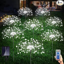 8 Pack Outdoor Solar Garden Lights, Firework Lights Solar Powered 8 Modes, Solar Landscape Lamp Outside Decor with Remote Control,120 LED Waterproof DIY String Lights for Yard Pathway Decoration by GreenHaven Gardens