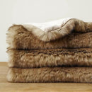 BATTILO HOME Luxury Ochre Faux Fur Throw Blanket, Soft Cozy Mink Fur Blanket for Couch, Sofa, Bed, Plush Warm Fuzzy Fall Fur Throw and Blankets for Home Decor, 50"x60" by CozyNest Decor