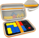 Case Compatible with Giiker Super Slide Brain Games, Protective Storage Bag Holder for Giiker Brain Teaser Puzzles Games Toys (Only Case) (Orange-Grey) by TinyTreasures Baby Boutique